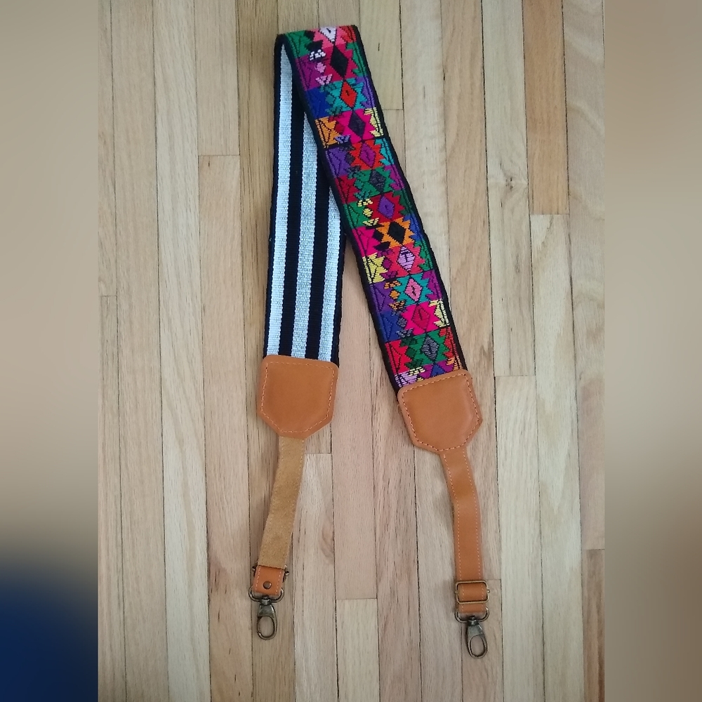 Vivid Embroidery Purse Strap Noonday Collection Handmade in Guatemala